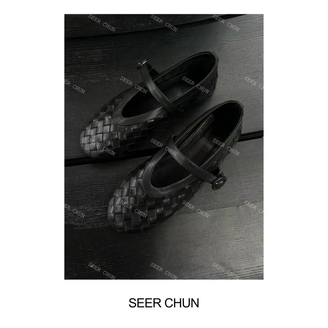 【纯纯女装】SEER CHUN高品质编制网鞋  52587