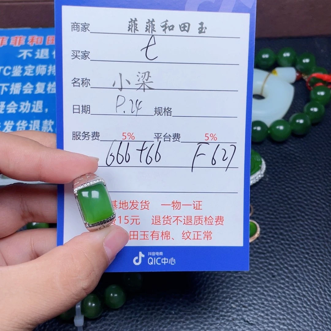 颈饰银S925镶嵌和田玉t****a