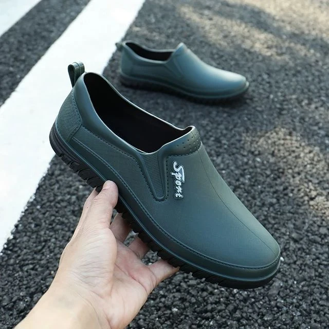 雨鞋男款2025新夏季时尚工作低帮雨靴短筒防滑厨房胶鞋防臭防水鞋