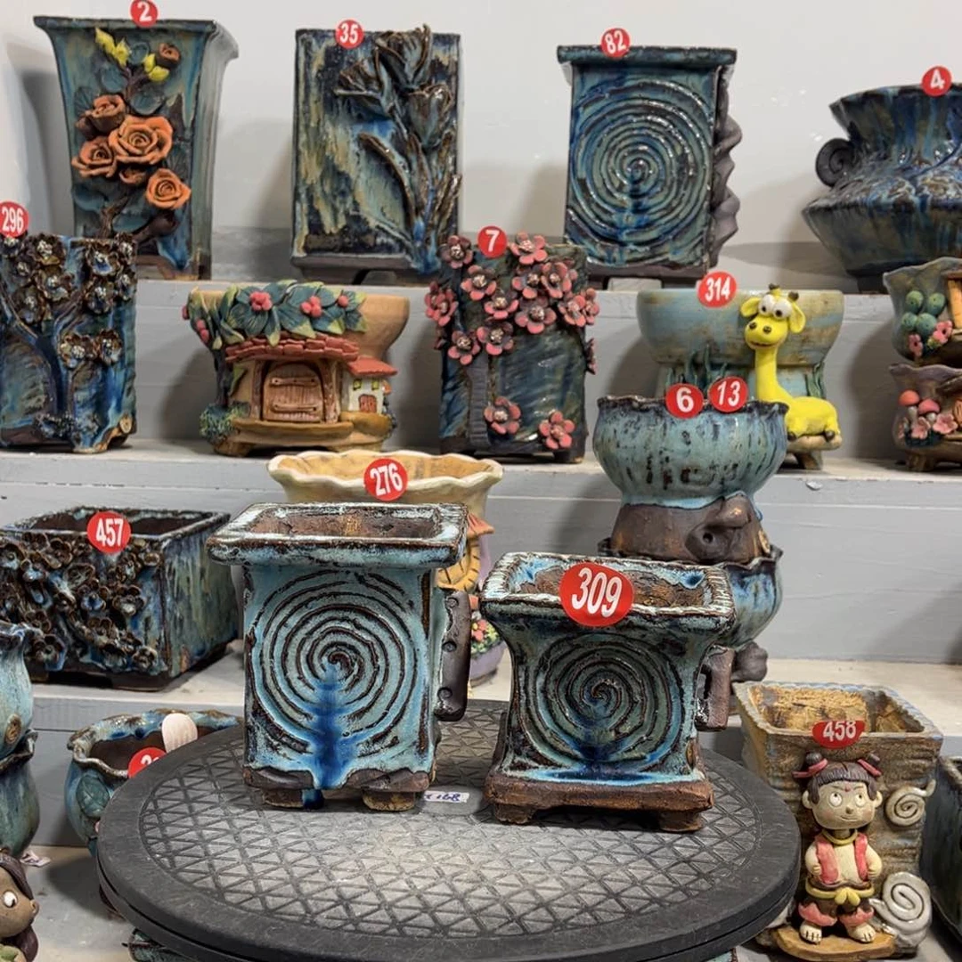 陶瓷微瑕309 号陶然花盆厂家直销