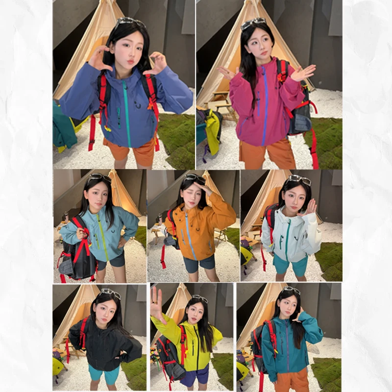 【山系风壳】多巴胺色系~城市户外情侣款防风防水夹克外套