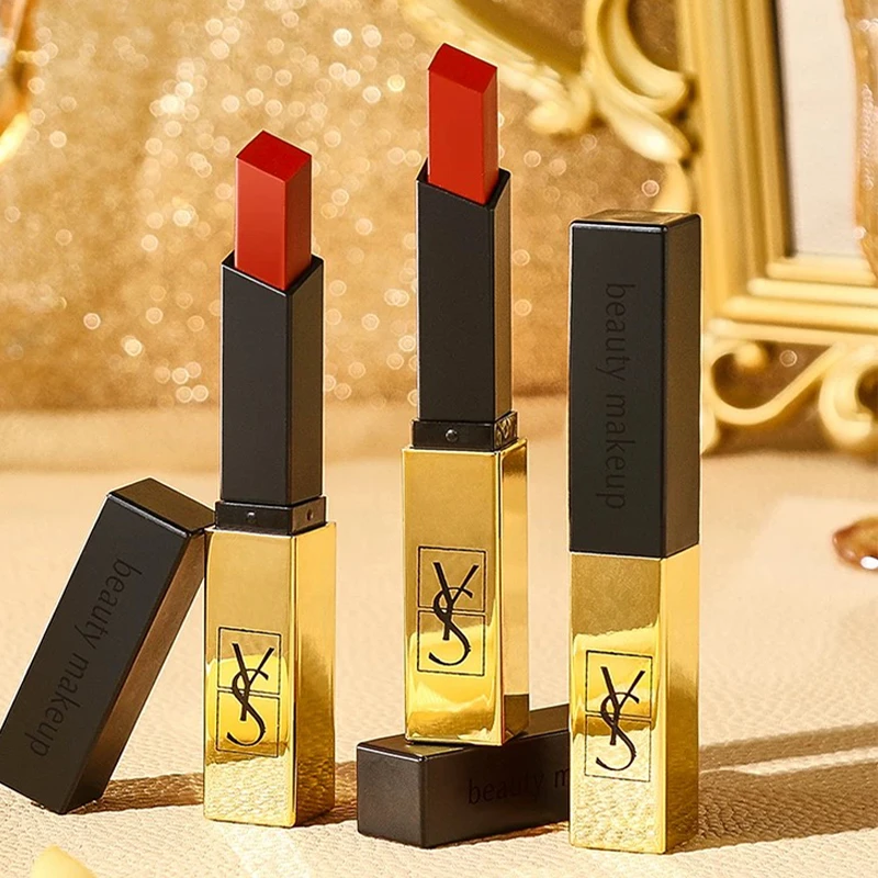 YS丝绒哑光小金条口红不易沾杯不易掉色浓郁显色雾面防水大牌口红