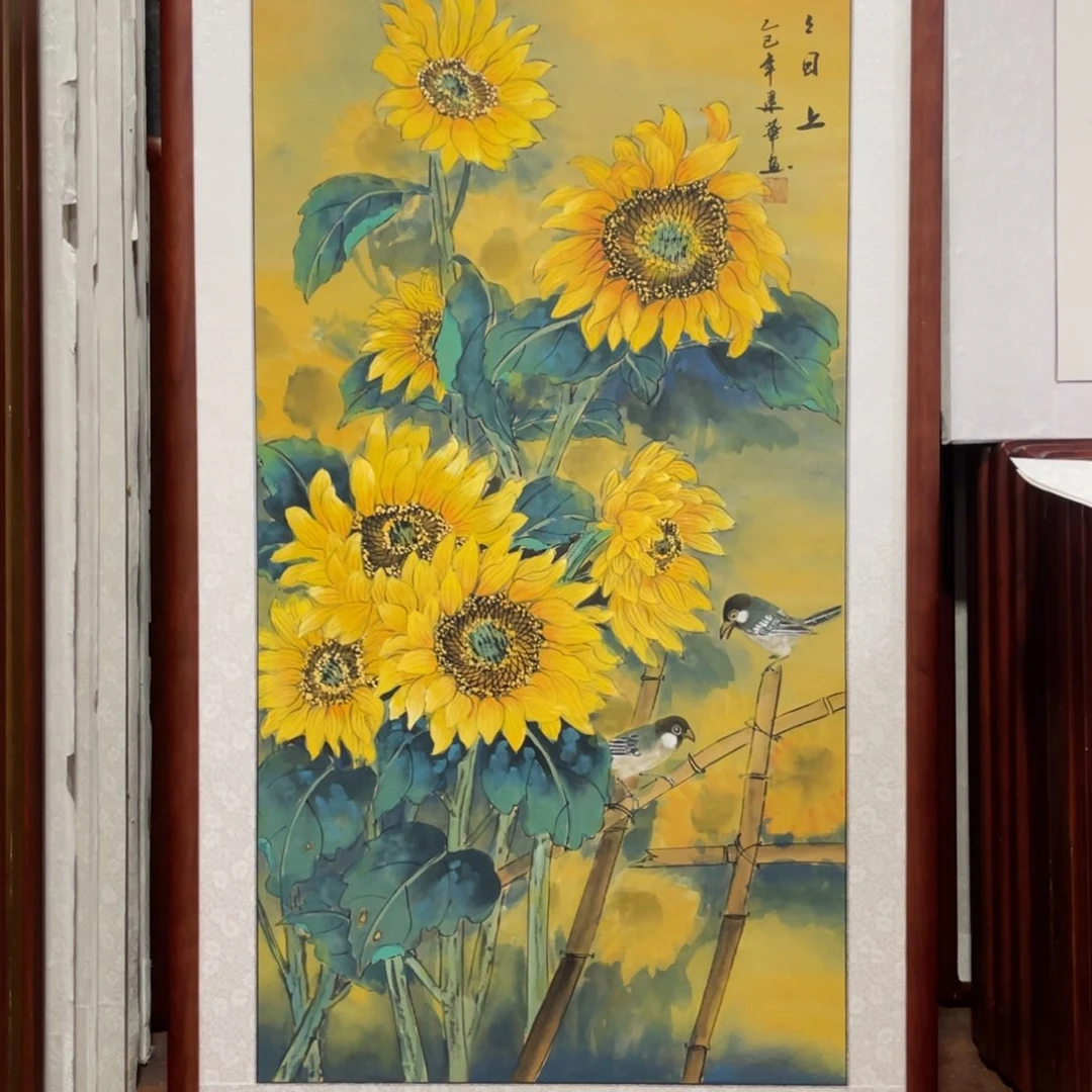 国画带框尺寸63*123厘米