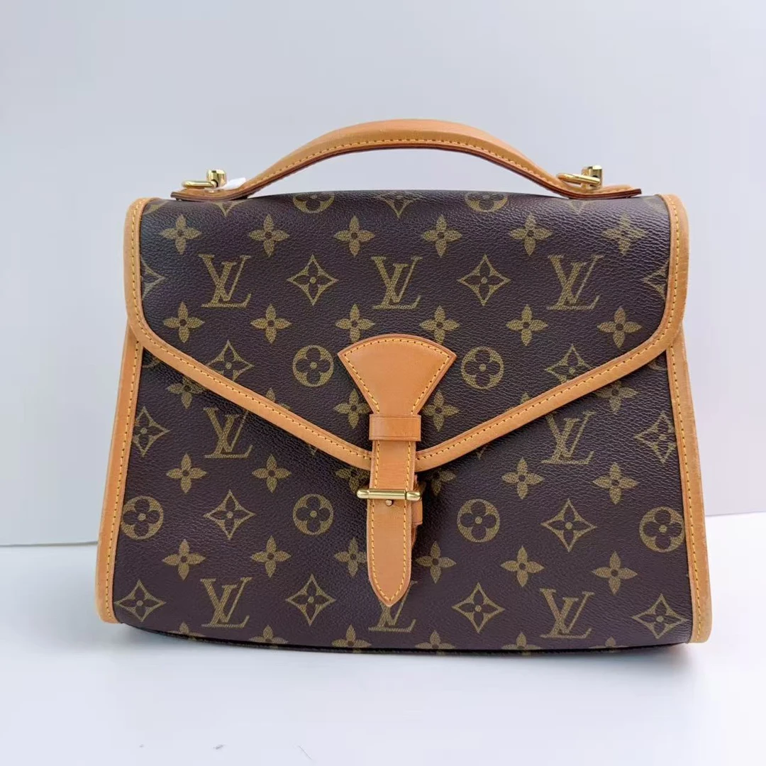 95新 LouisVuitton/路易威登 路易威登翻盖老花手提公文包