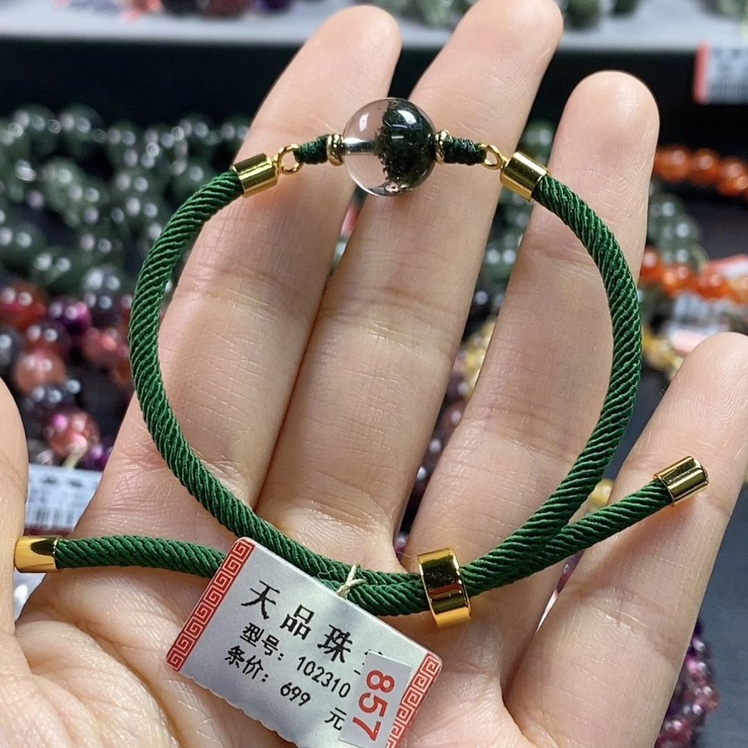 小***娃手链未镶嵌水晶绿幽灵102310