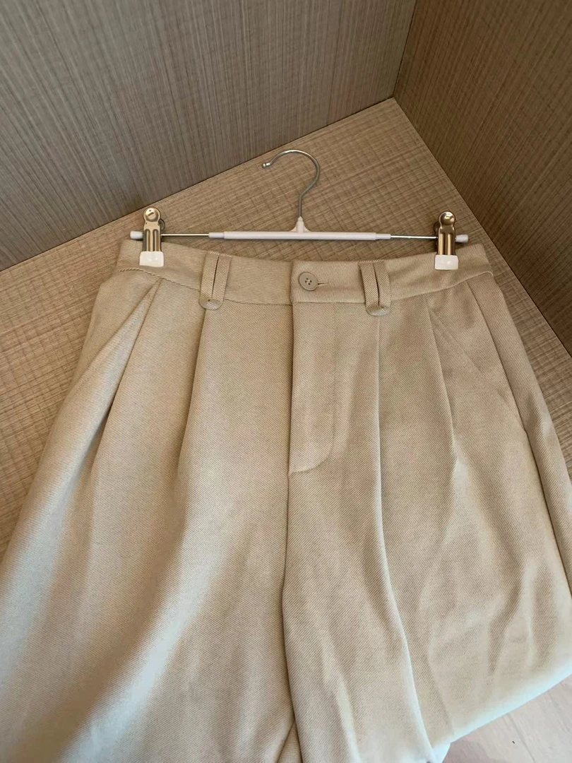 【WEN内购会】小个子版纯色宽松百搭慵懒阔腿裤WWK0106