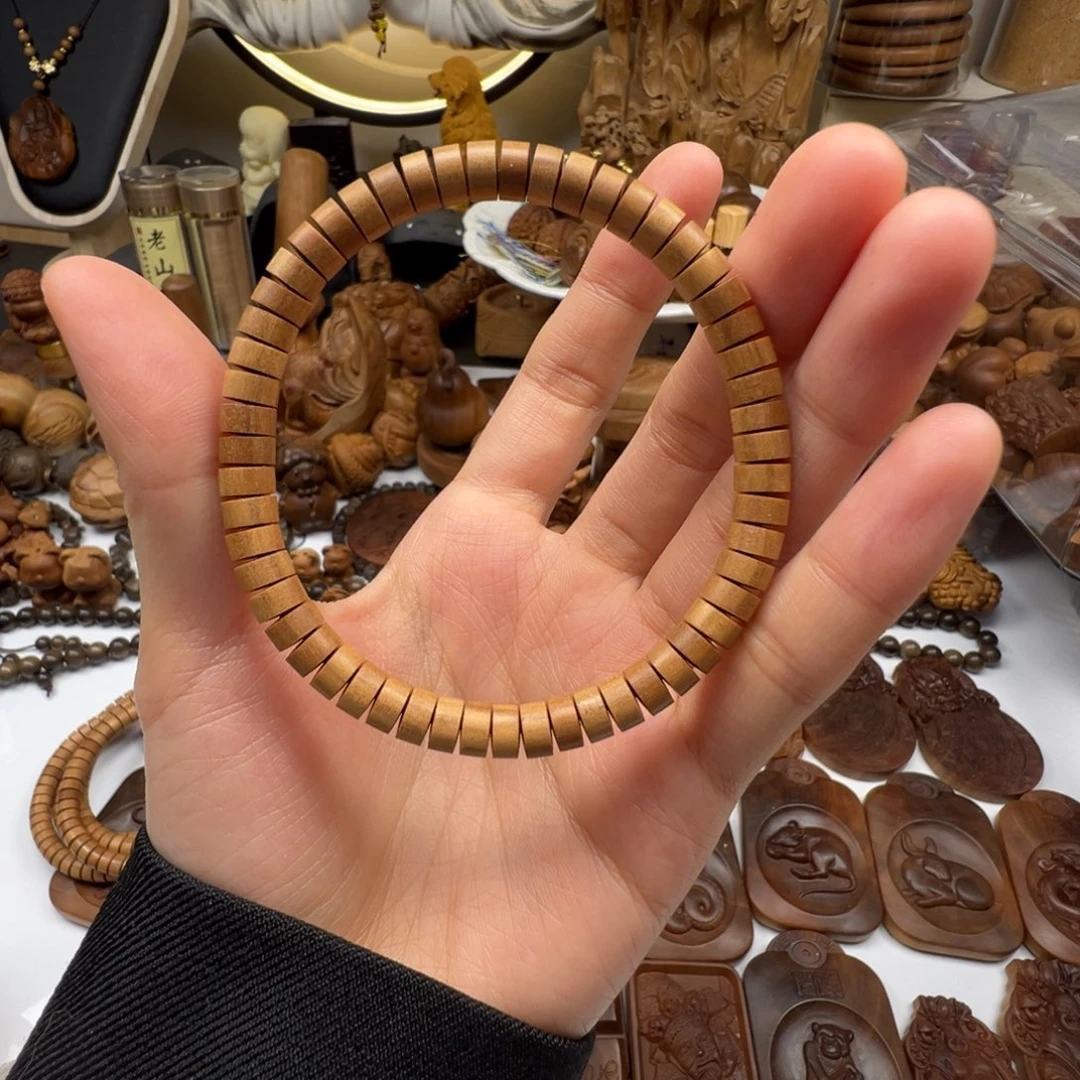 檀香木药片珠老山檀