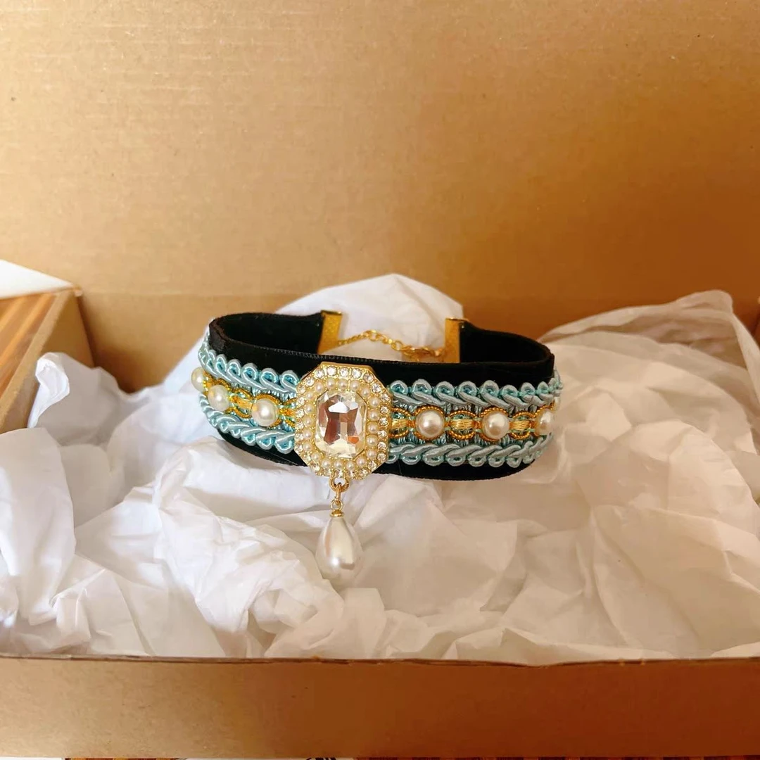 德文阿比熊猫咪项圈猫咪项链猫铃铛狗项圈狗脖圈宠物项圈狗项链