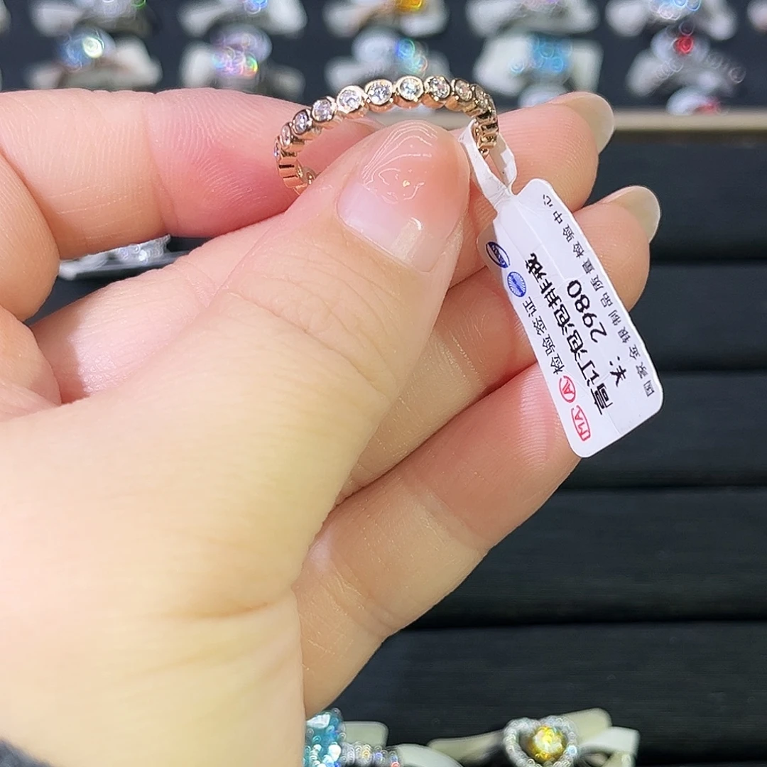 莫桑石非金属K枚泡泡排戒