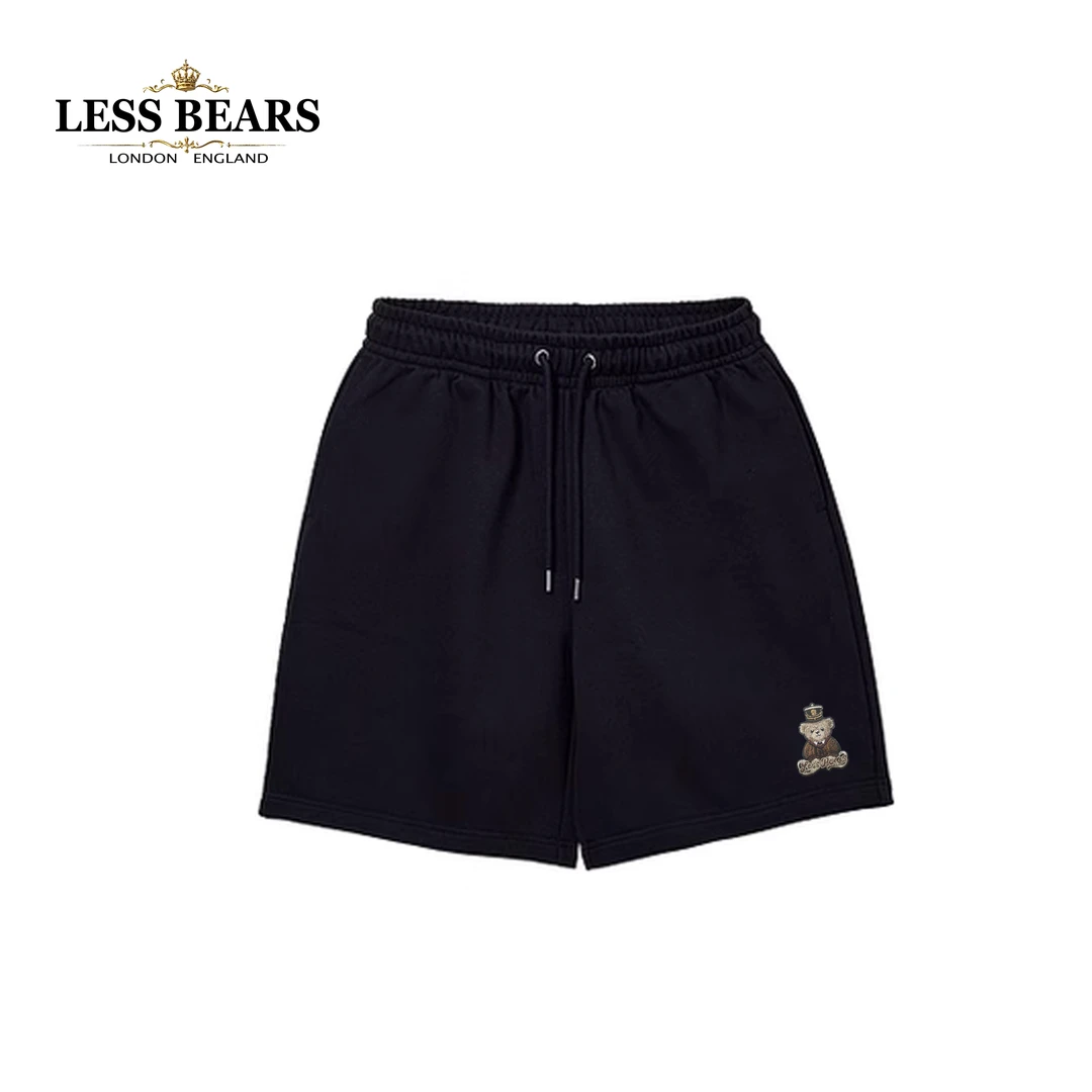 小熊针织短裤运动时尚黑色经典设计师百搭轻奢抽绳情侣简约