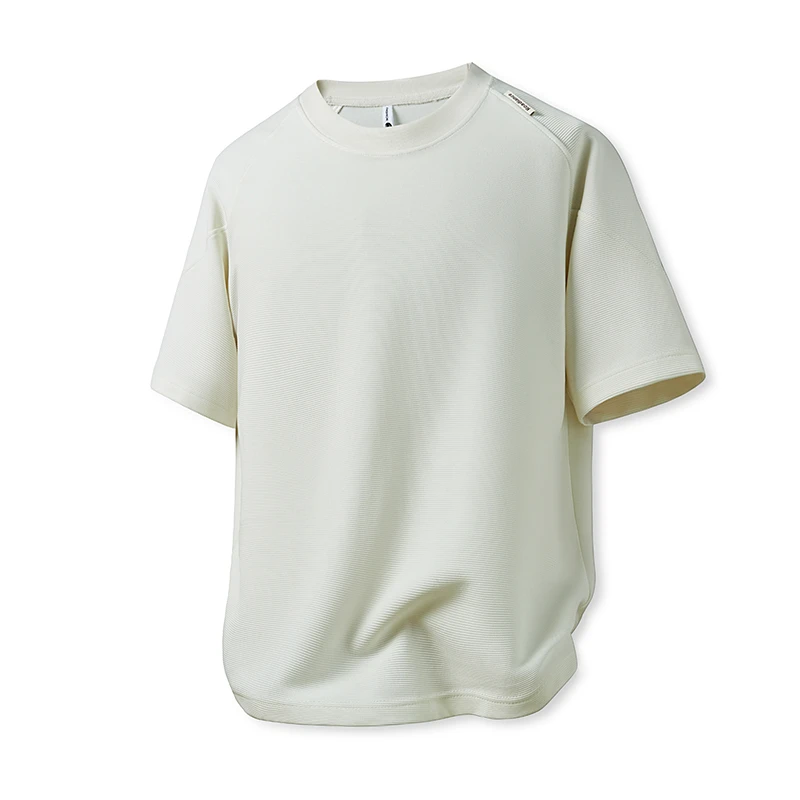 夏季男士圆领宽松透气休闲短袖T恤上衣