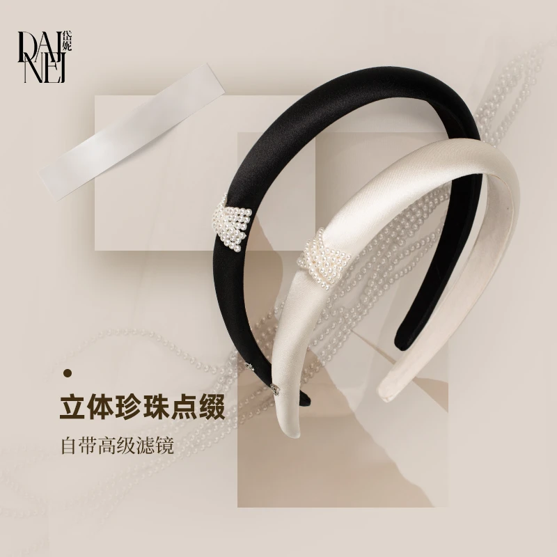 【明星同款】DAINEI岱妮优雅珍珠发箍女头箍串珠高级高颅顶发饰