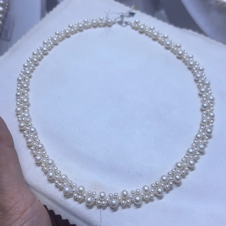 颈饰淡水珍珠银S925镶嵌