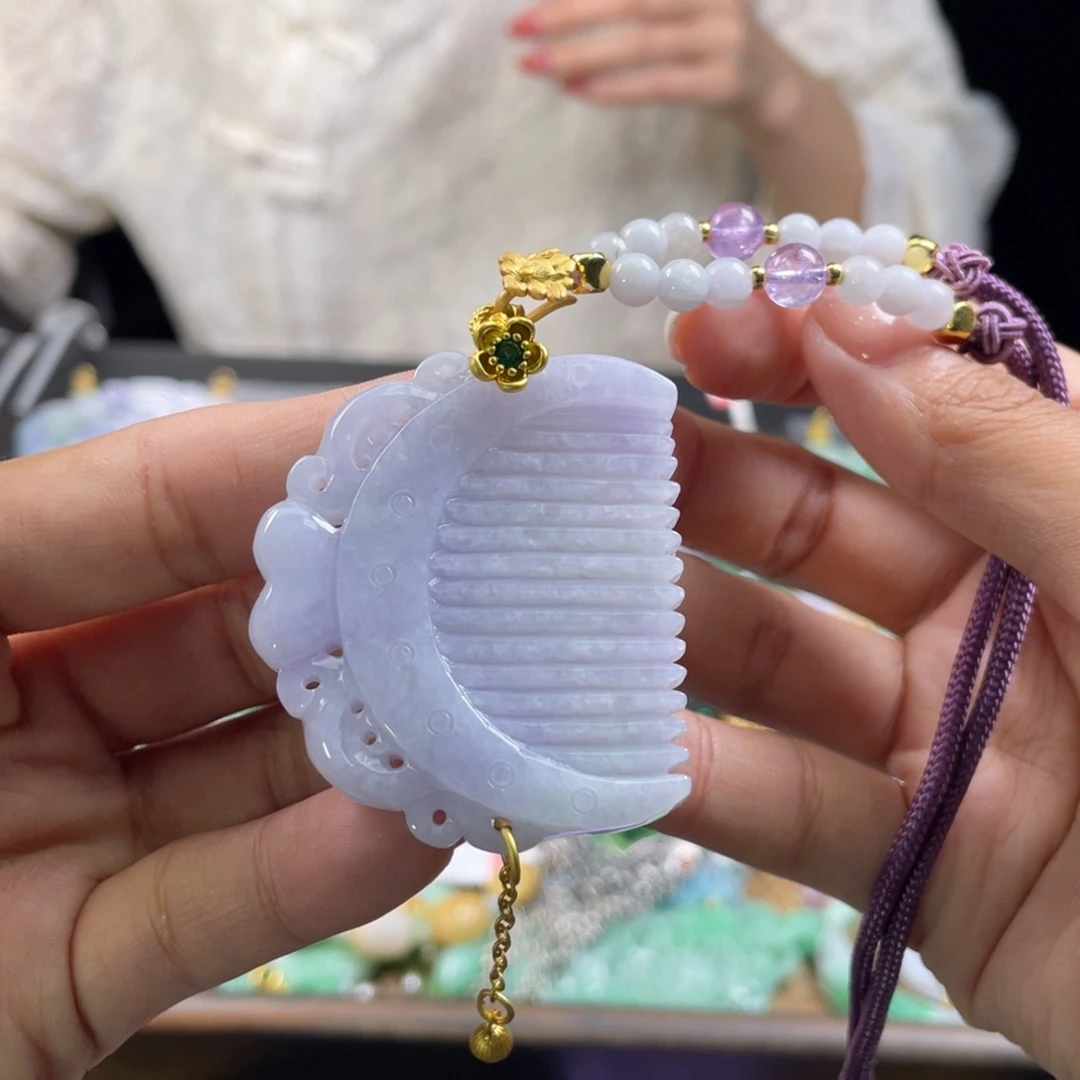 翡翠未镶嵌颈饰代编织