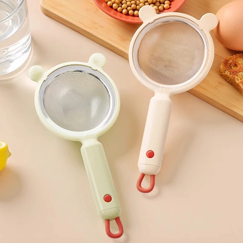 豆浆过滤网筛婴儿辅食宝宝漏勺家用厨房鸡蛋挞液烘焙工具面粉筛子