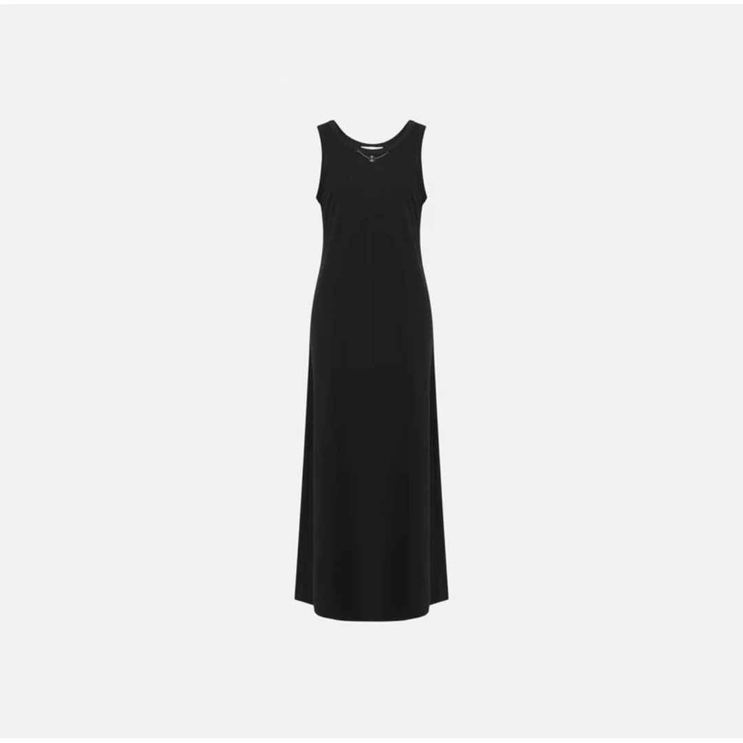 95805EP雅T恤裙小黑裙无袖背心连衣裙秋冬2025新品