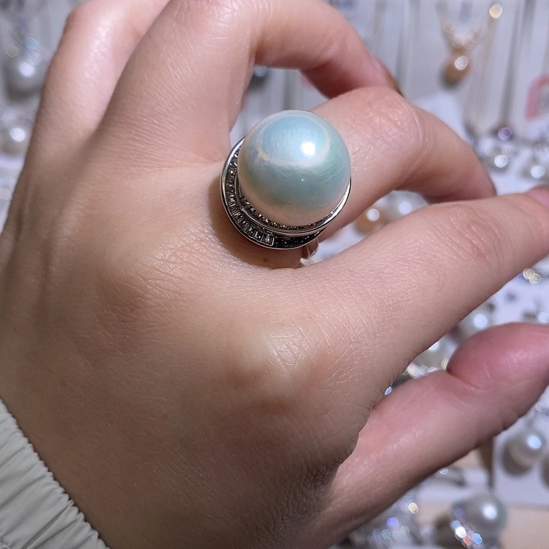 戒指未镶嵌淡水珍珠w15.5