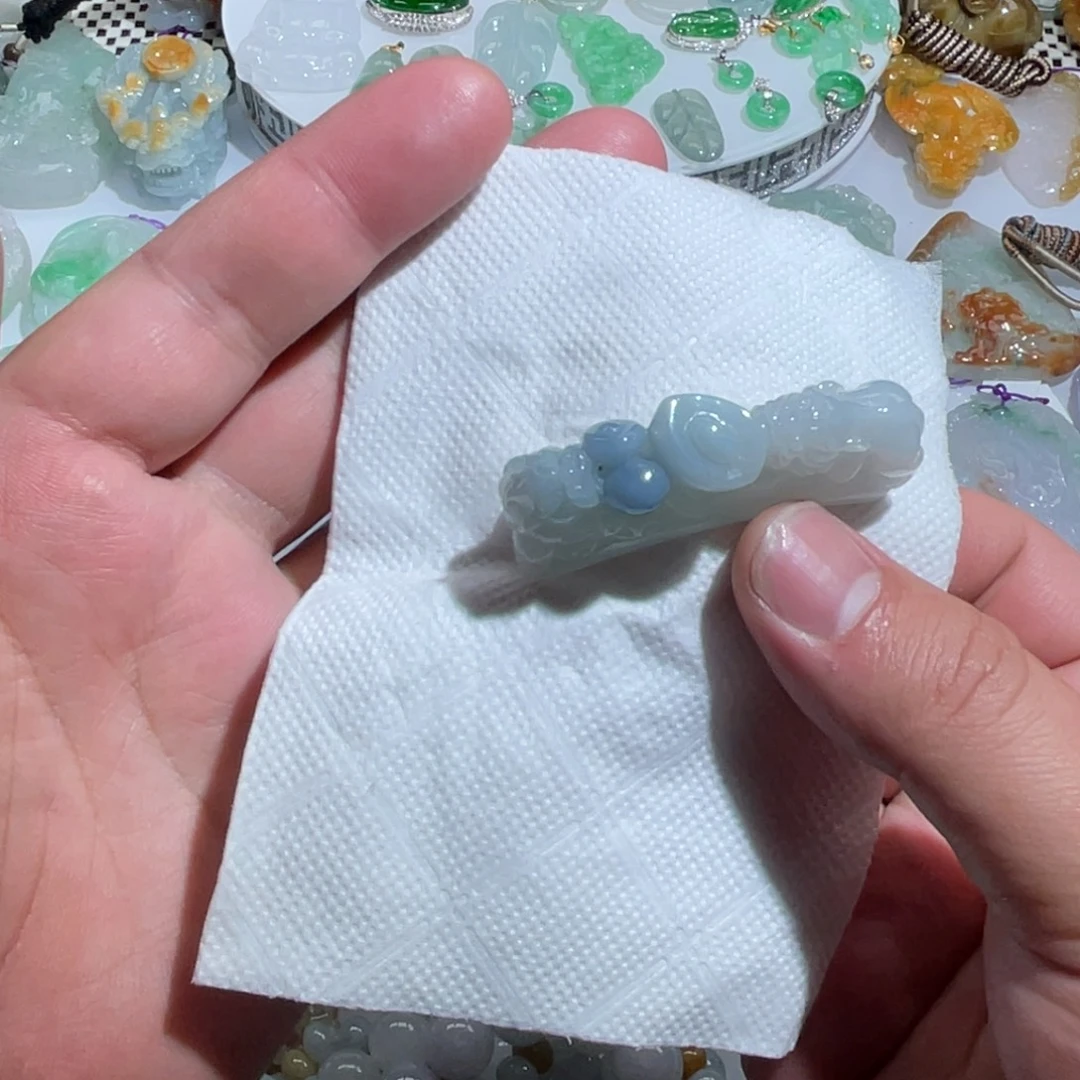 翡翠未镶嵌颈饰天然