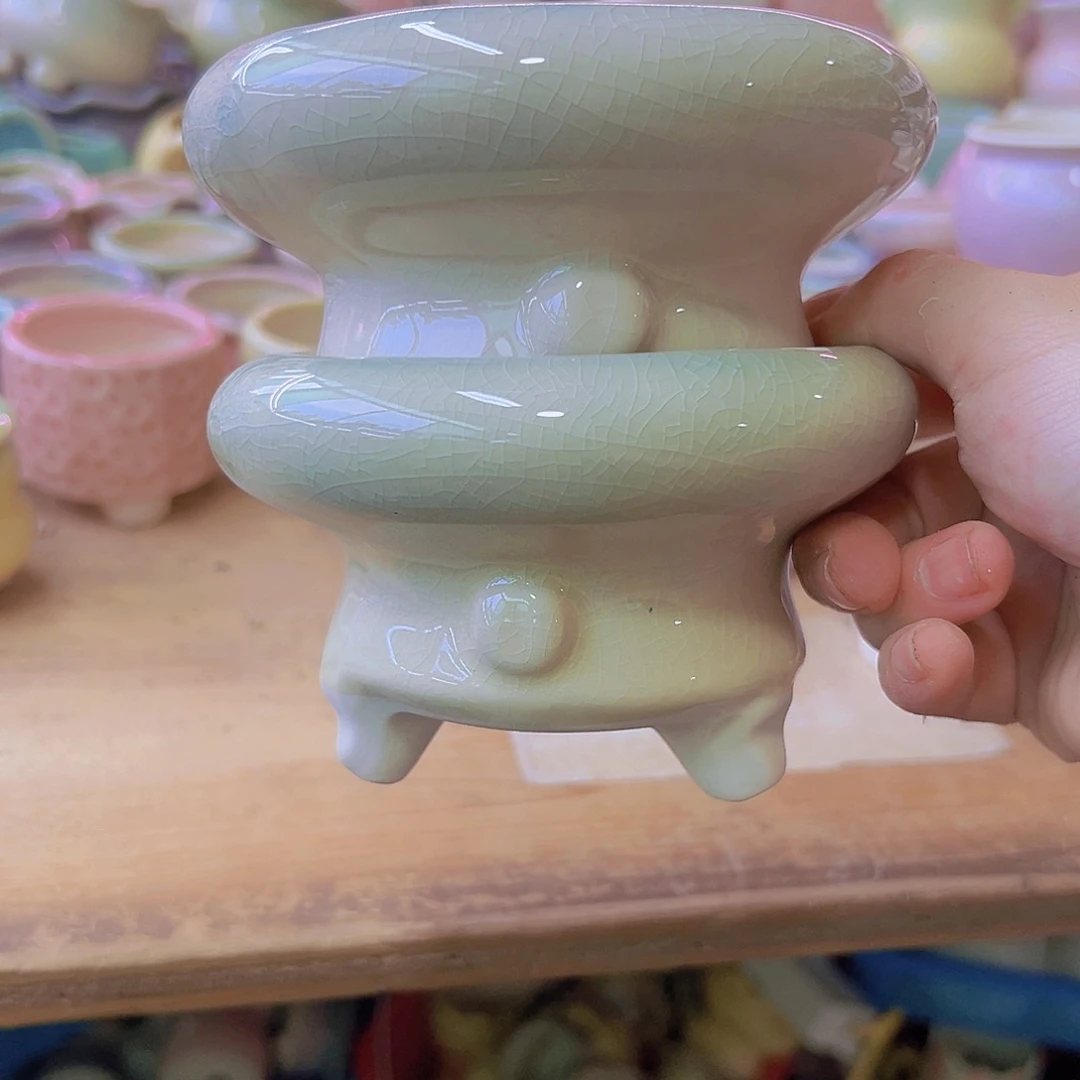 陶瓷花盆当场满12包邮