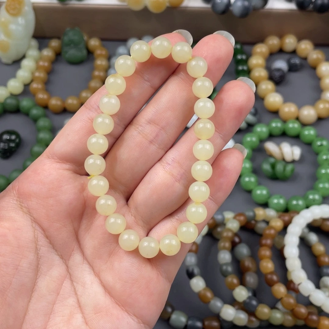 和田玉手串未镶嵌