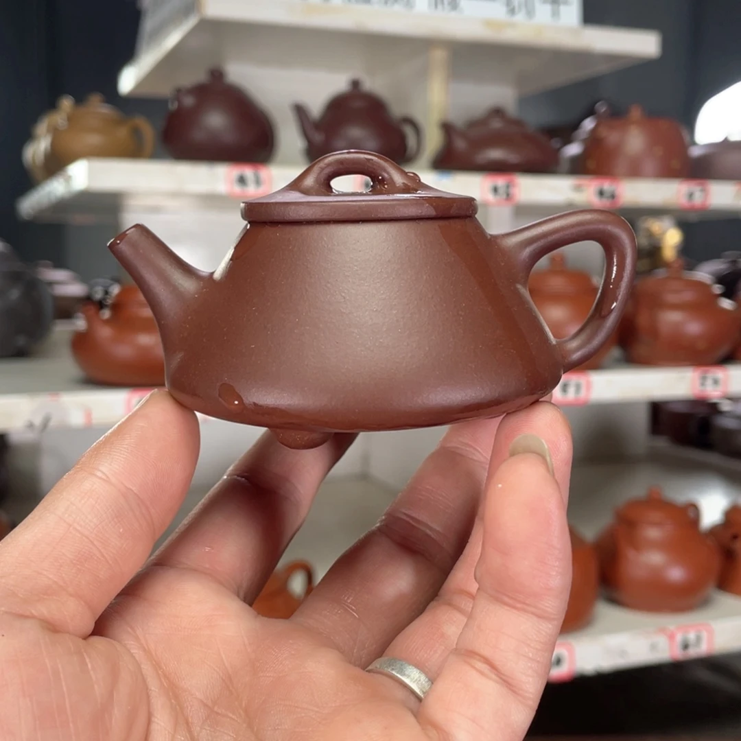 紫砂茶壶紫泥半手工100毫升