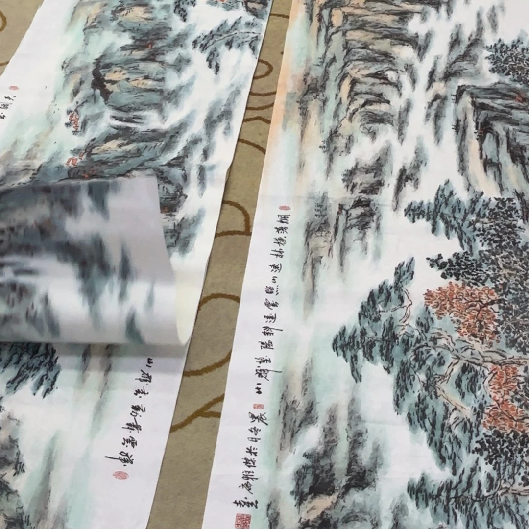 老***文国画杨志杰老师小八条三张刘