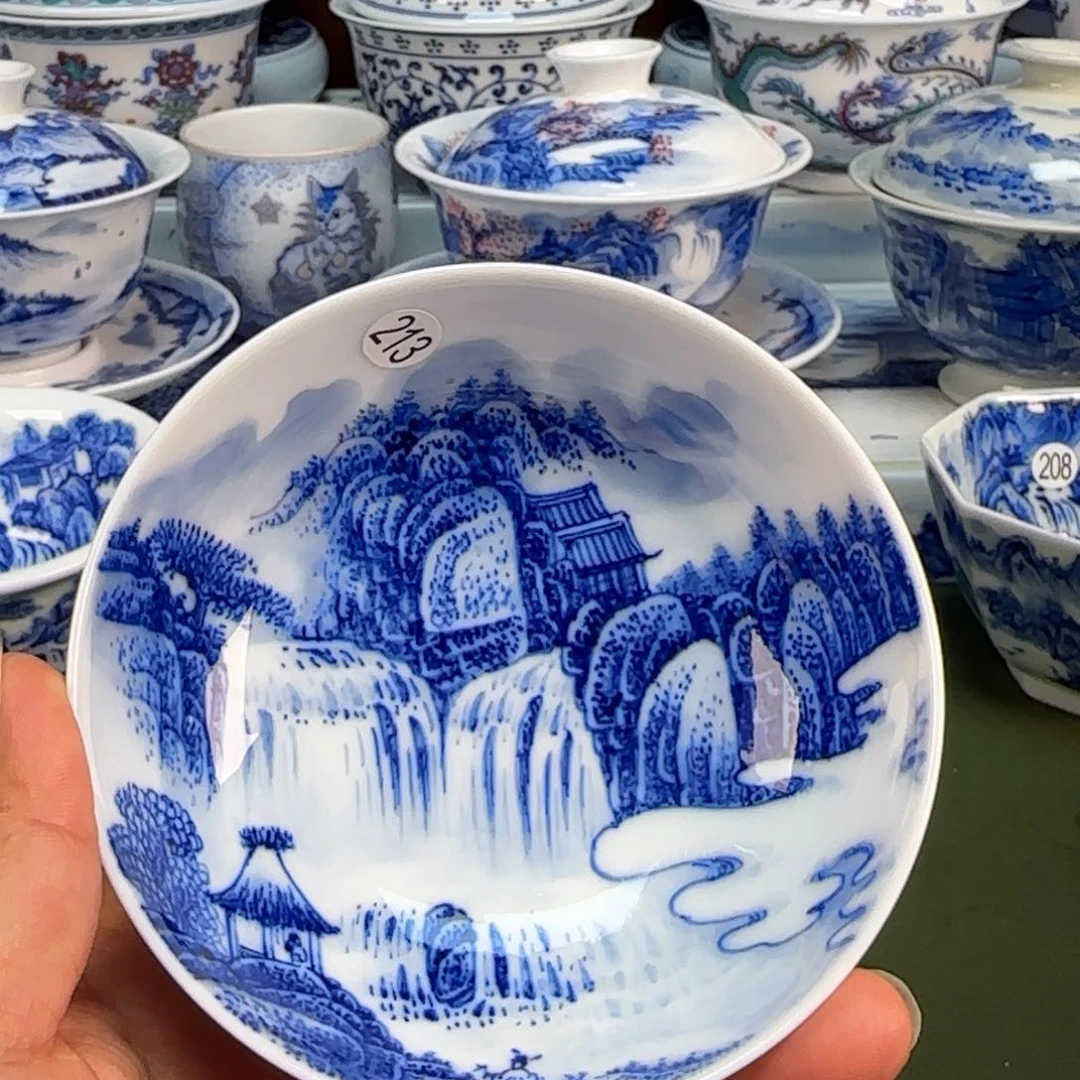 景德镇纯手绘茶具圆圆213