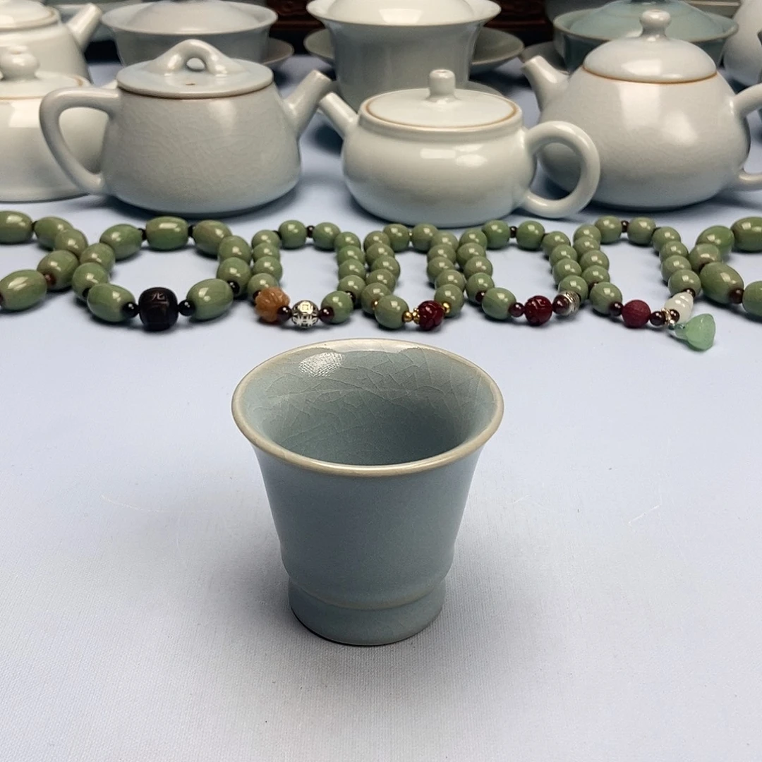 杯天蓝闻香杯原矿原釉原产地
