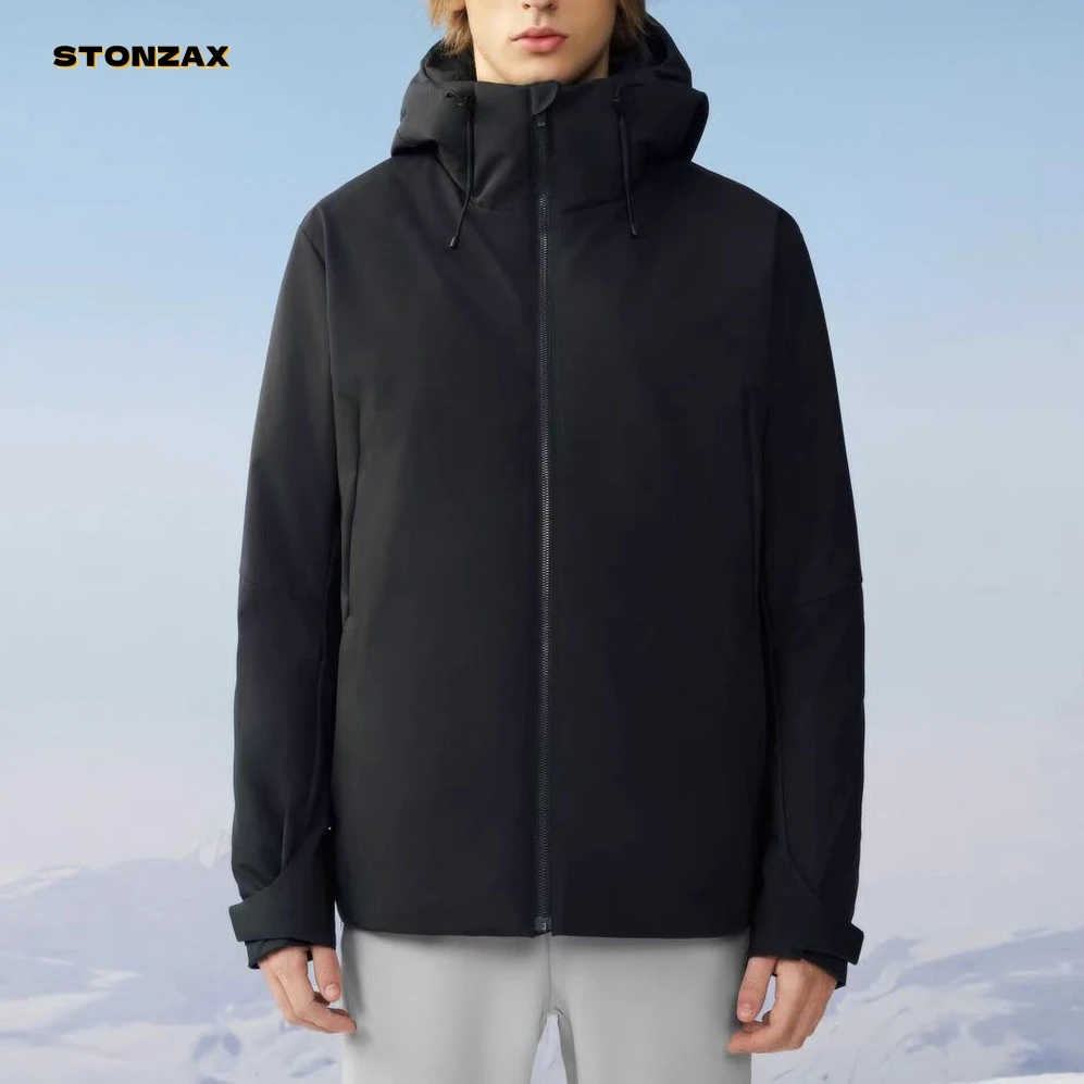 SC24392 简约休闲运动高蓬松防风防泼水连帽绒外套