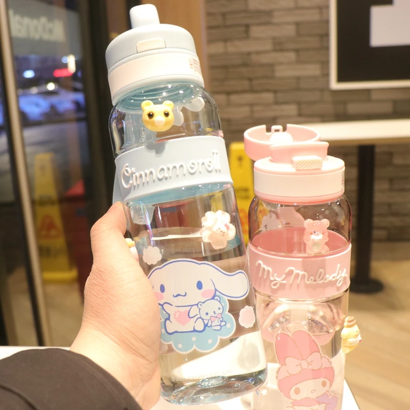 三丽鸥儿童水杯女生高颜值tritan耐高温杯子直饮夏学生大容量水壶