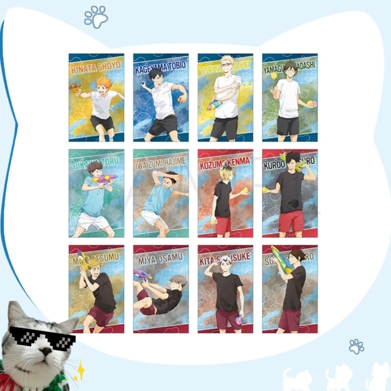 【日谷正版】排球少年 夏日玩水 透卡 迷你色纸 盲抽