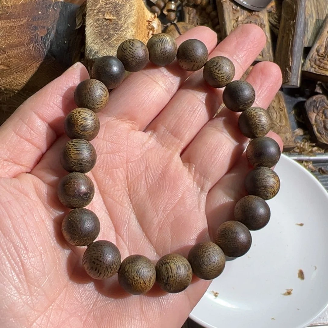 沉香手串亚**河白棋楠手串1.0-11.5克