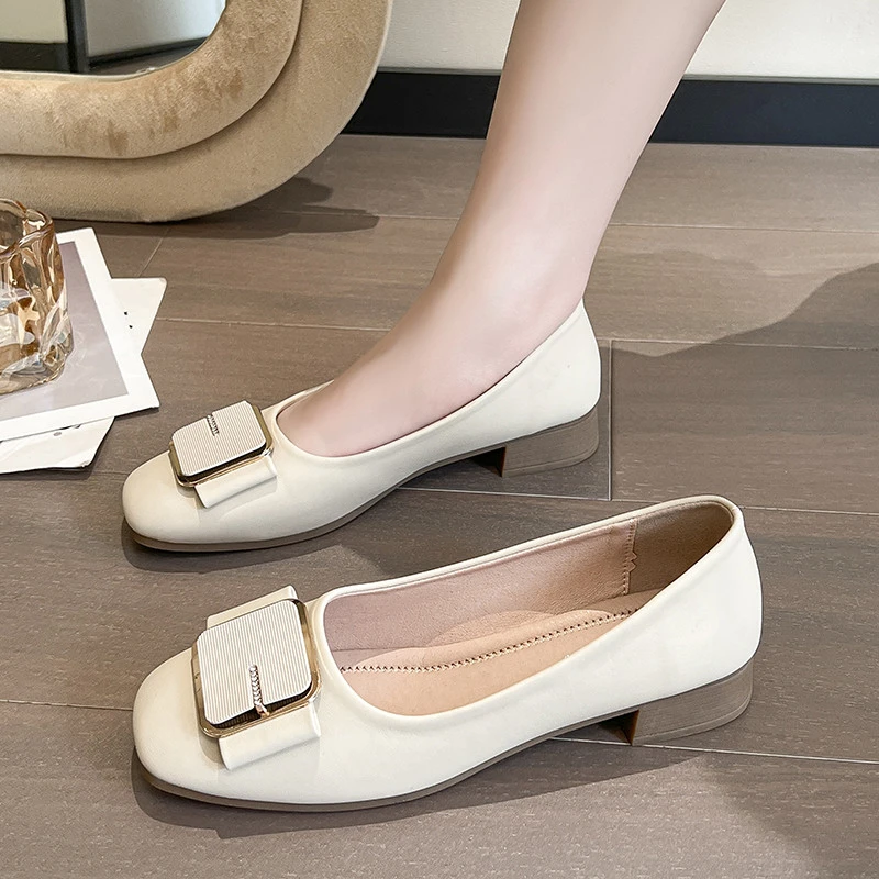 【香港轻奢Sakurano&樱央】平底单鞋女2025春秋新款法式气质低跟