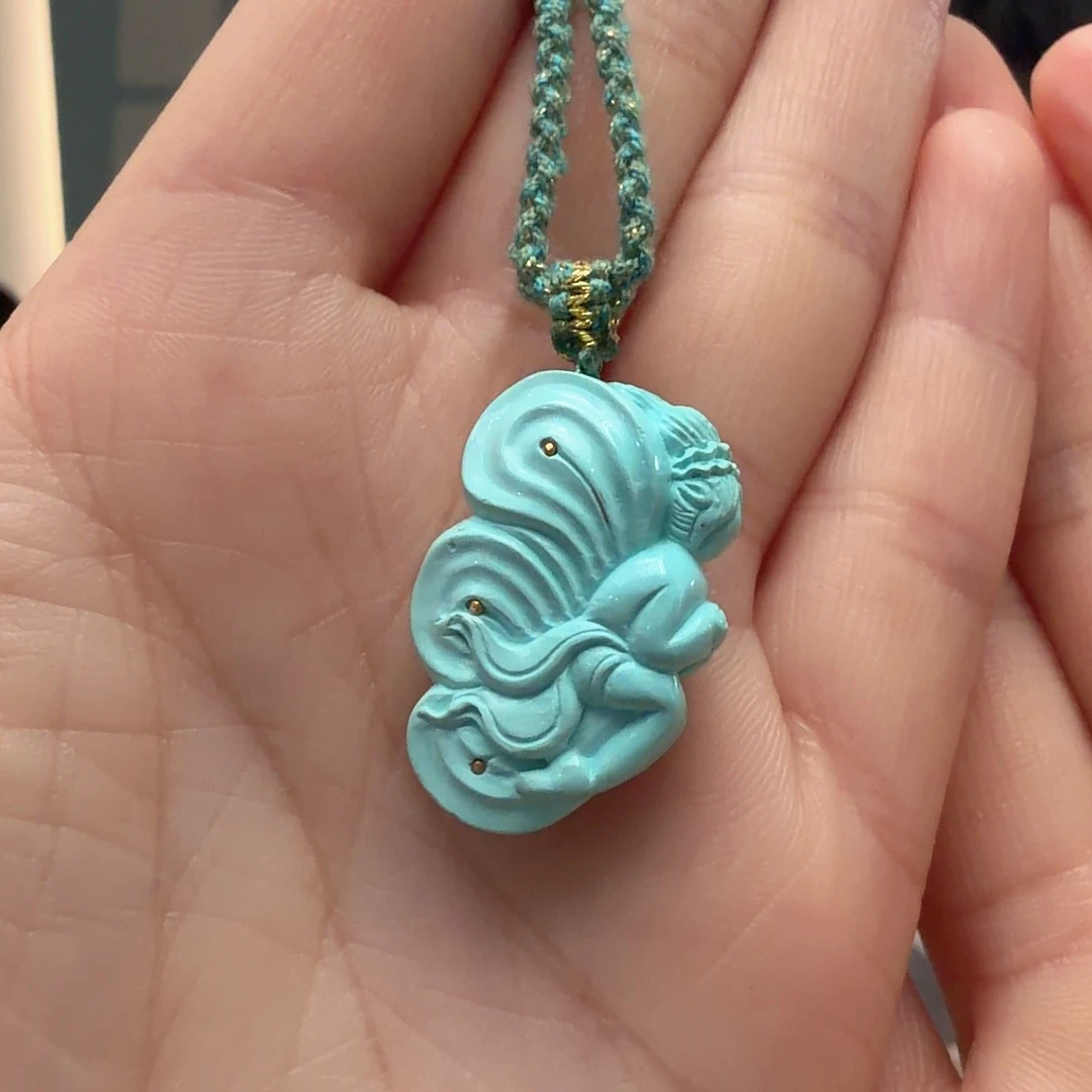 绿松石未镶嵌颈饰