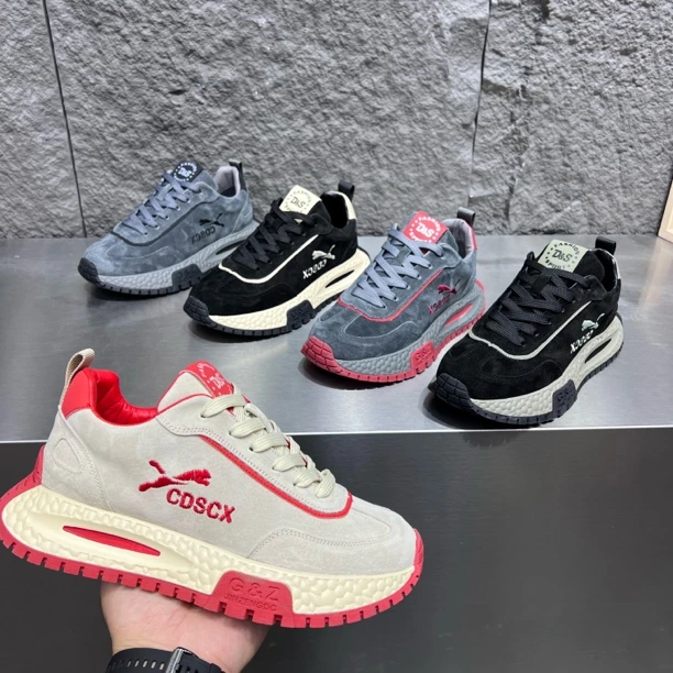 秋冬季男士增高休闲鞋运动百搭软底防滑男鞋