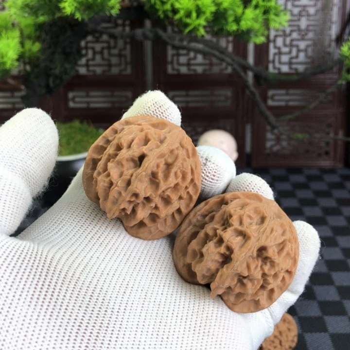 把件桃核苹果圆核桃