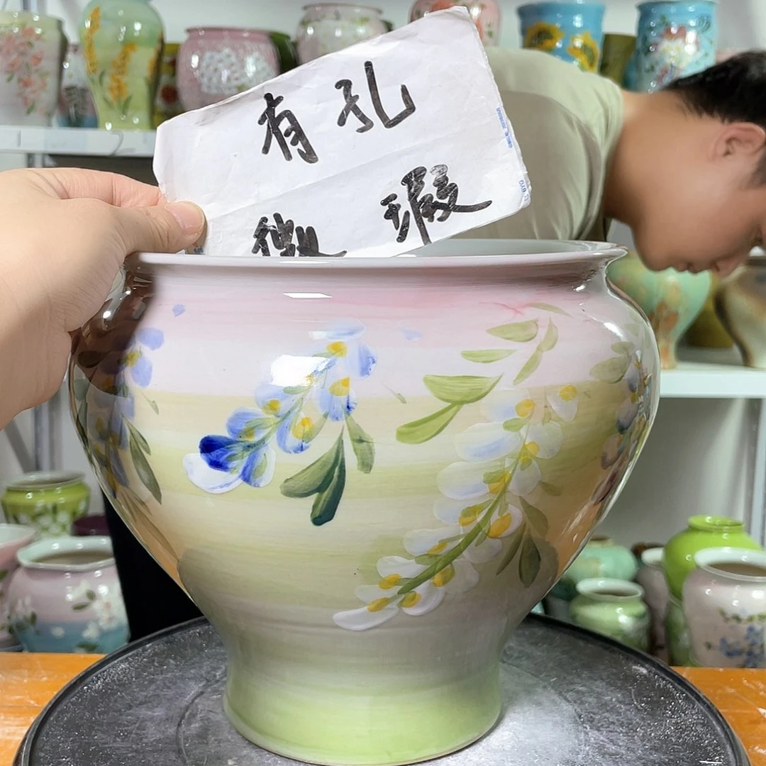 景德镇陶瓷花盆花器暇256