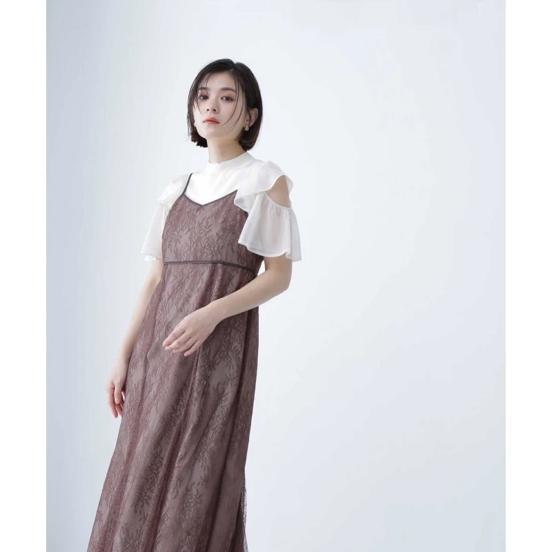 【胖虎家】夏季新款 N 气质优雅时尚百搭蕾丝吊带连衣裙