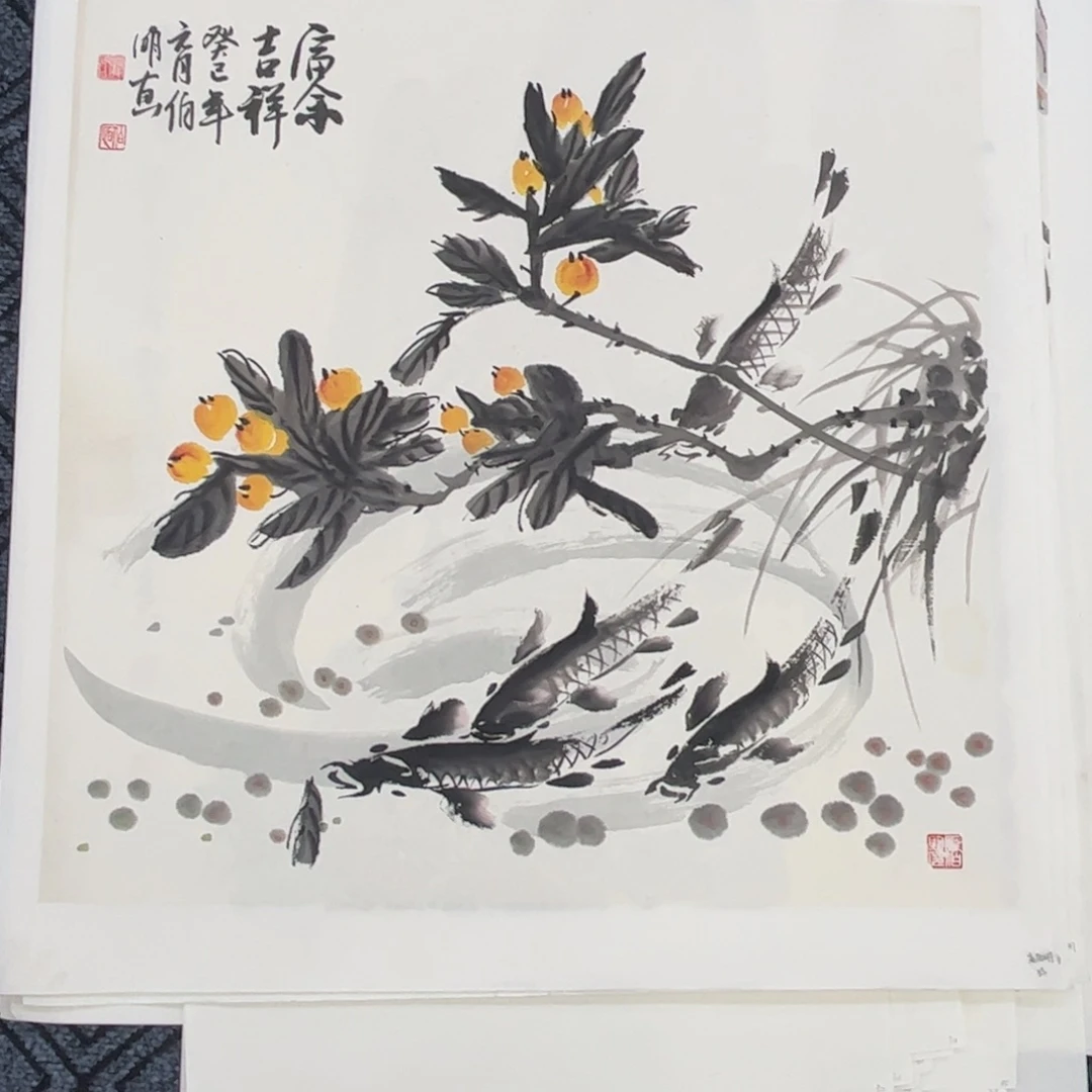 国画四尺斗方花鸟m