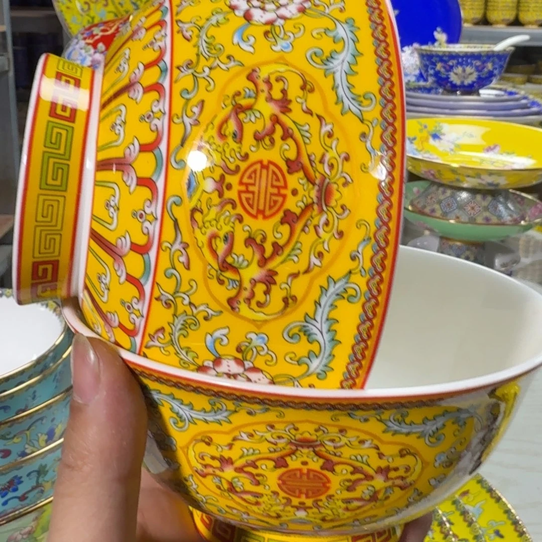 陶瓷其他两个6英寸高脚面碗