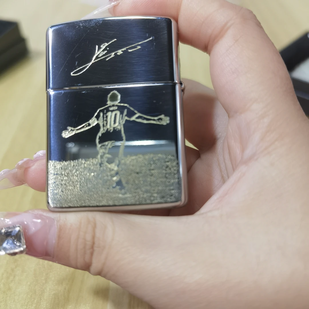 Zippo打火机镀铬盔甲梅西小杯杯DYJ1