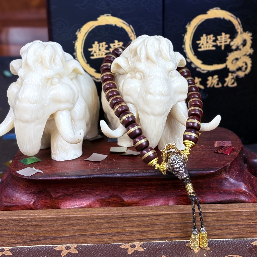 紫金鼠手持镶嵌高货实心籽文玩子念珠男女款