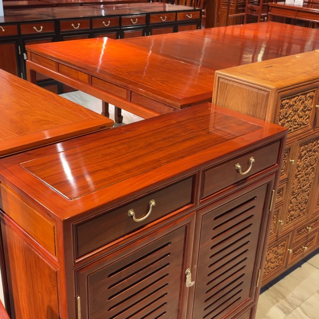 日***成成套家具紫檀木类缅甸花梨木