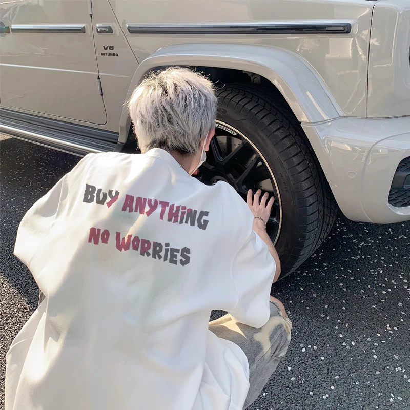 加肥加大码300斤字母印花纯棉短袖t恤男夏季潮牌重磅宽松半袖上衣