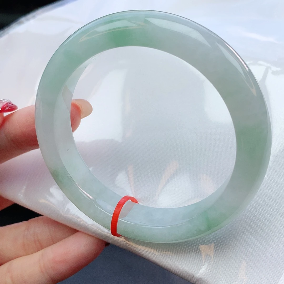 翡翠手镯未镶嵌55圈口100138