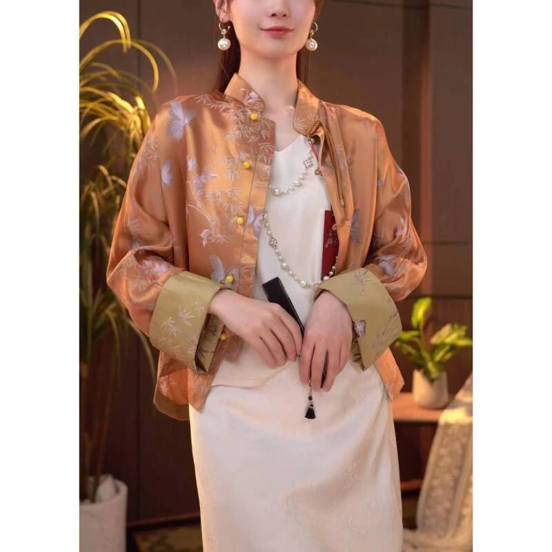 【竹影蝶】夏季新款重磅洋气国风新中式外套20240588-梦依