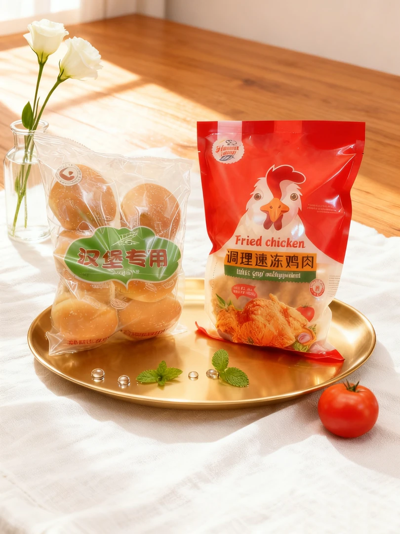 【新疆包邮】汉堡面包6个Hunarwan妙脆鸡腿堡1kg