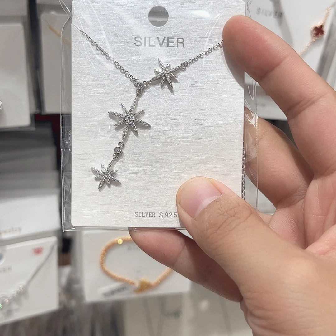 吊坠925银无八芒星58