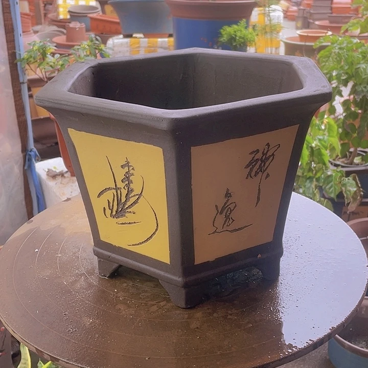 宜兴紫砂32黄六方