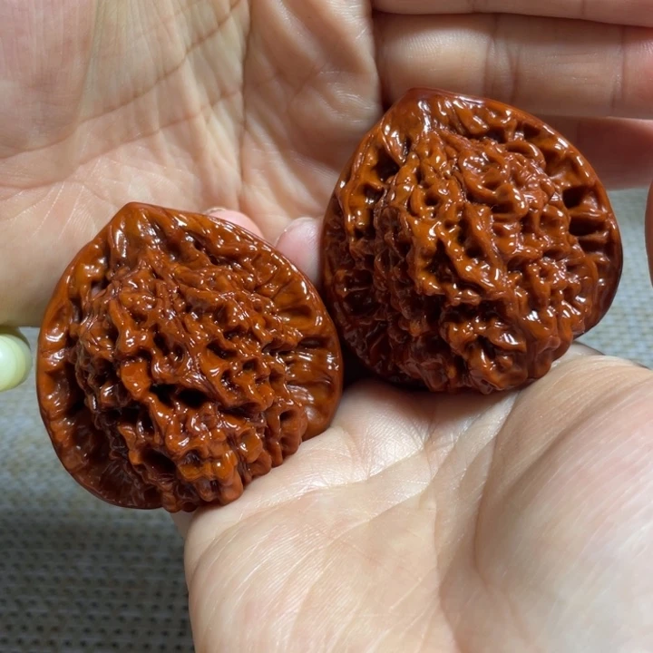 文玩核桃把件47官帽